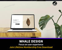 352Minimalist Setup Laptop Mockup - whaledesign