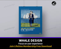364Poster Mockup - 50 x 60 Hanging Clip - whaledesign