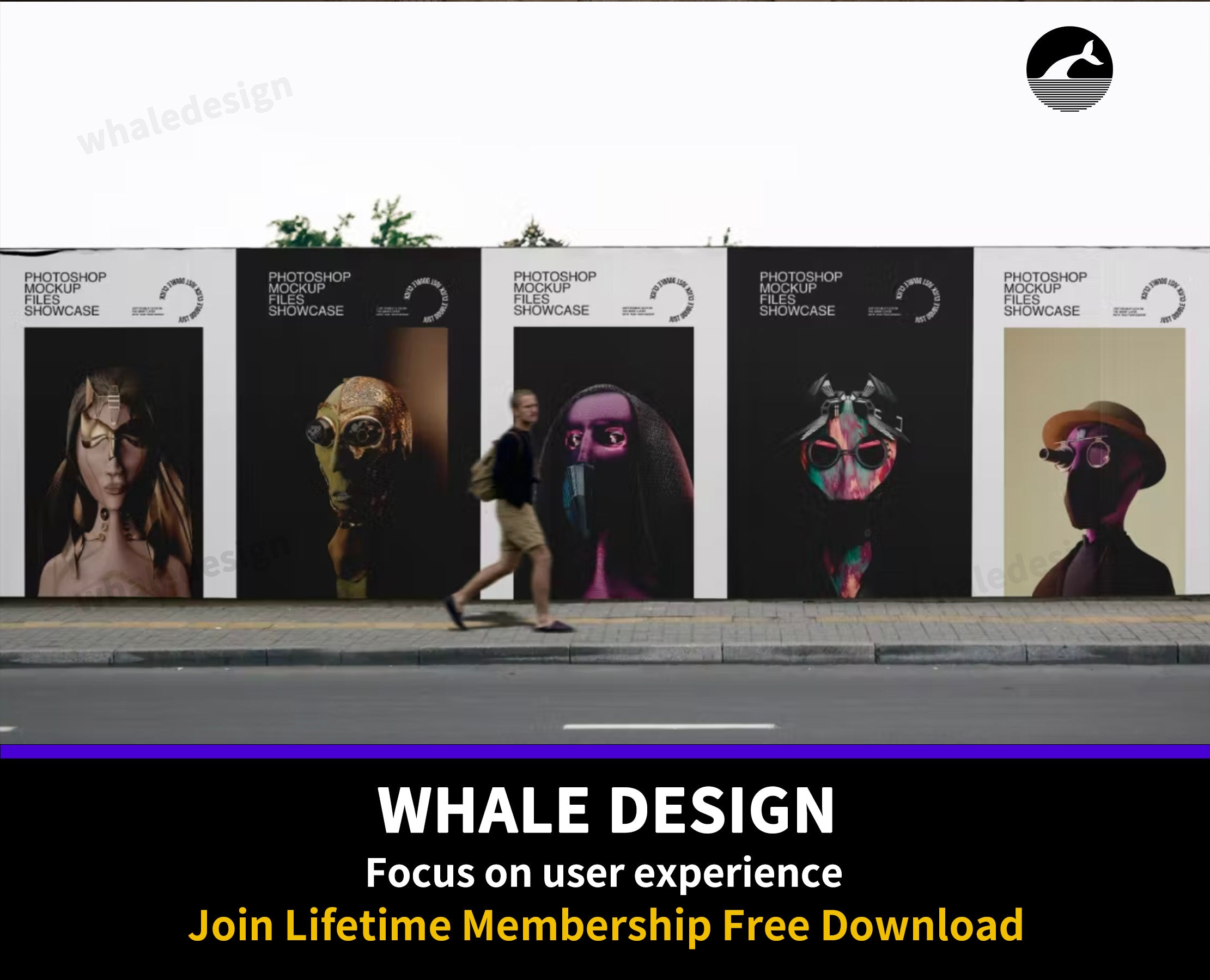 385Wall Poster Mockup - whaledesign