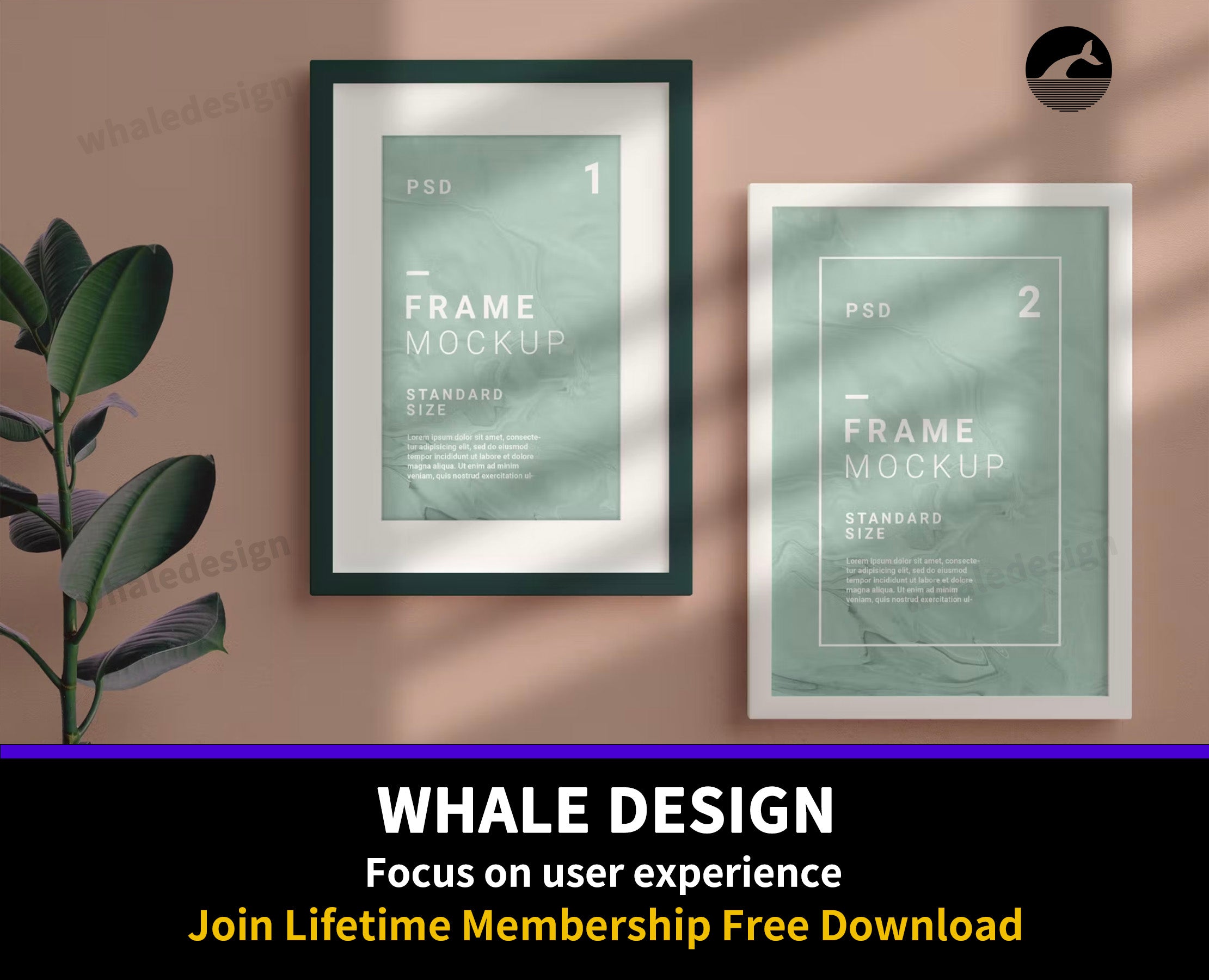 386Two Vertical Frames Mockup - whaledesign