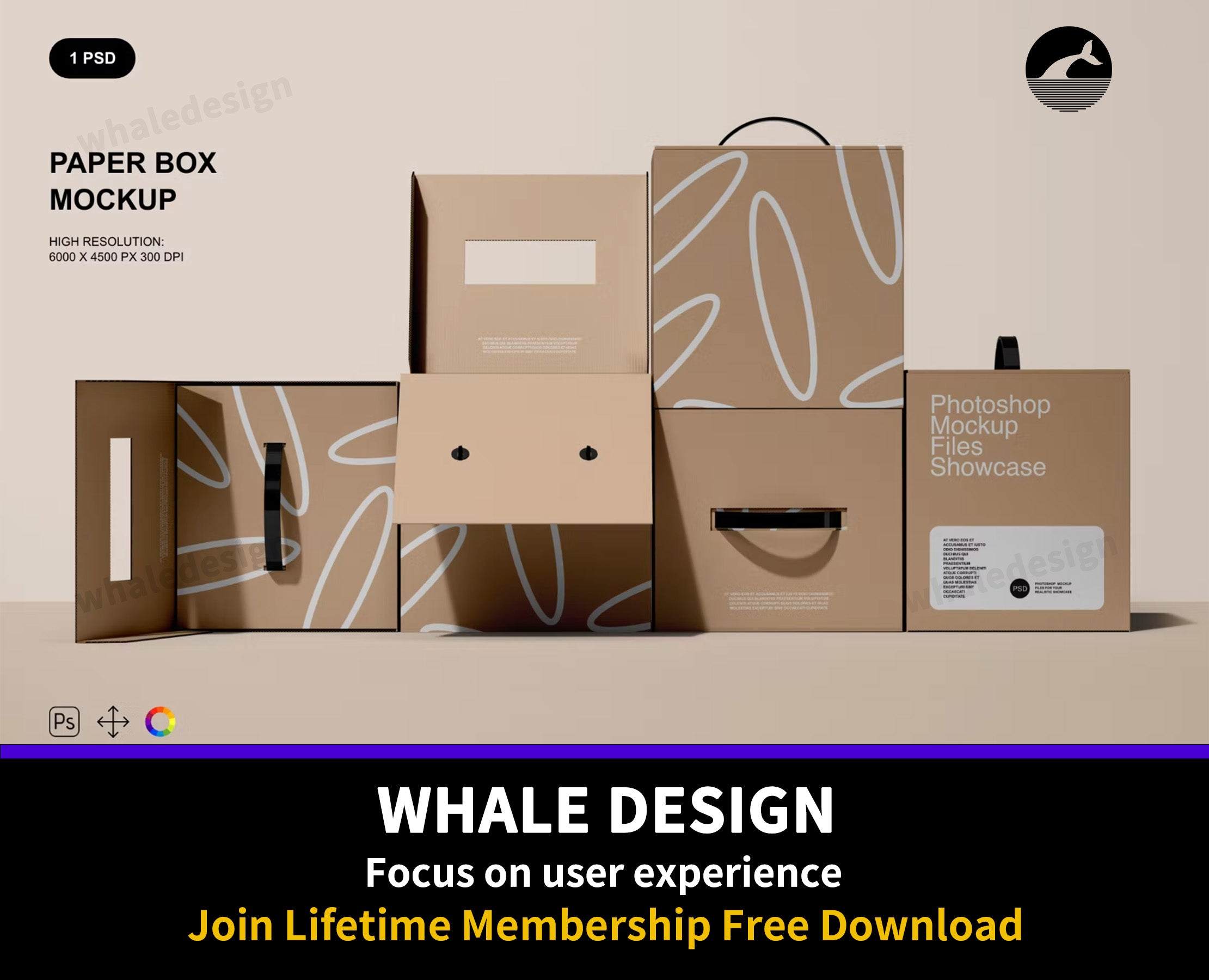 389Paper Box Mockup Set - whaledesign