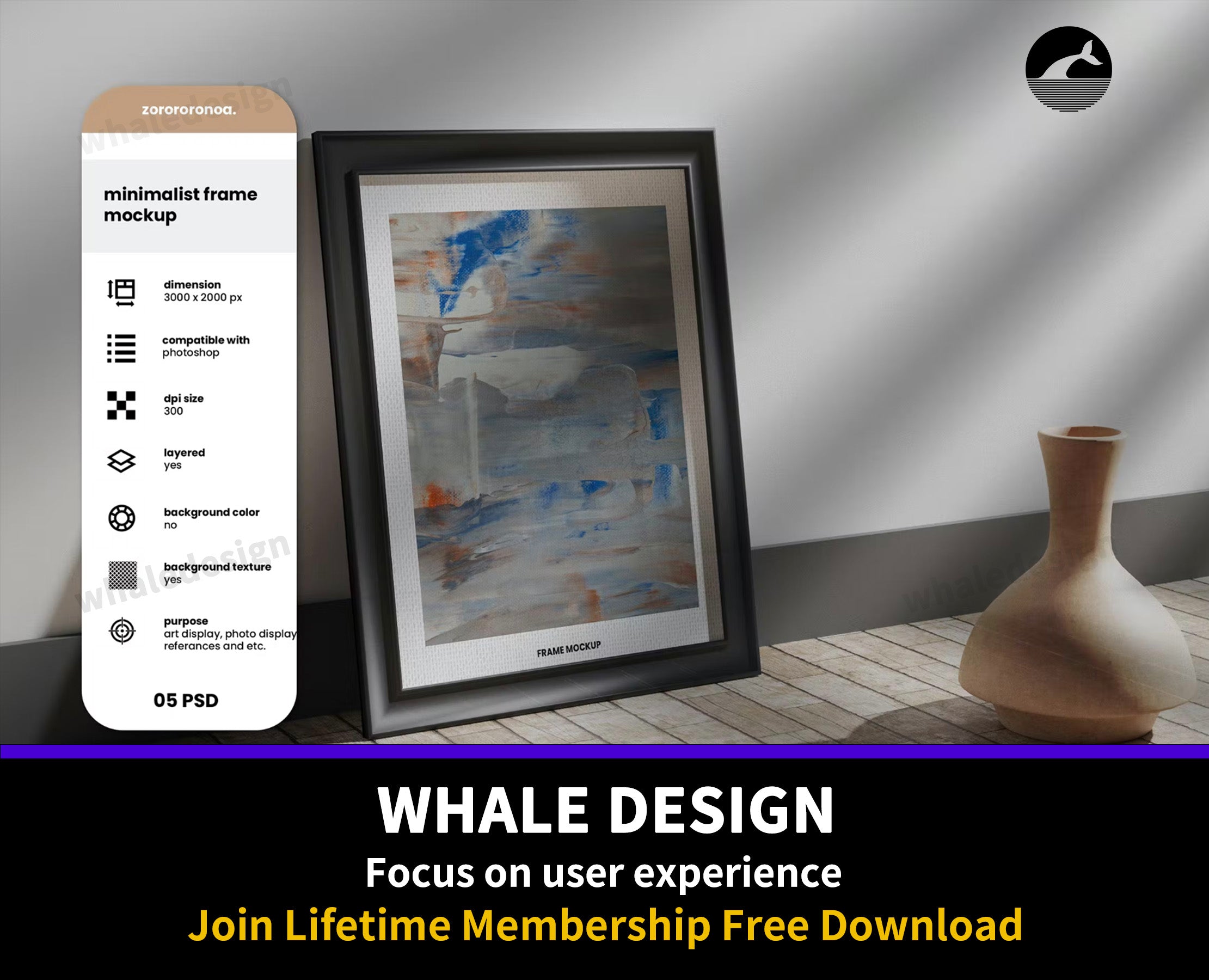 391Minimalist Frame Mockup - whaledesign