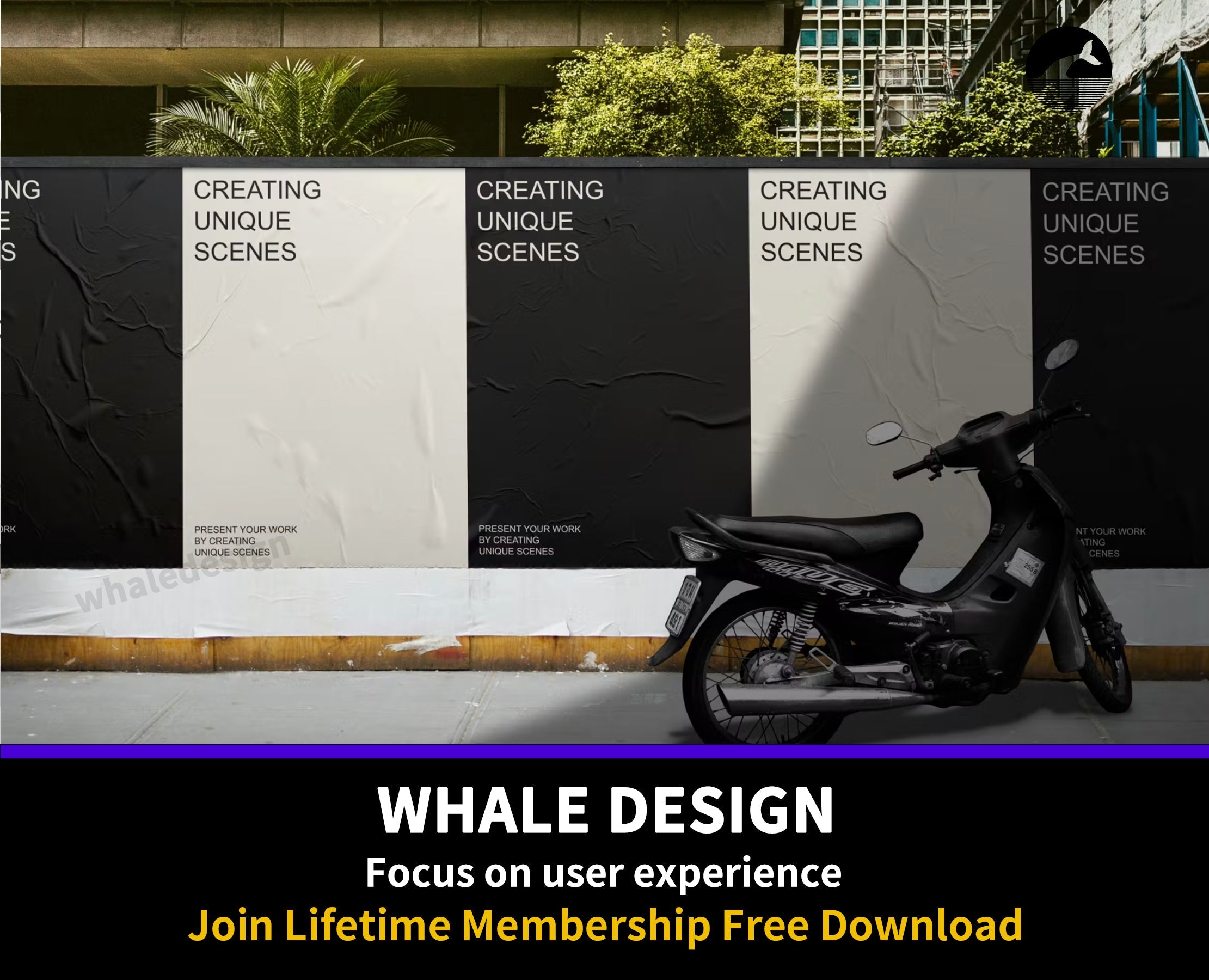 398Wall Poster Mockup - whaledesign