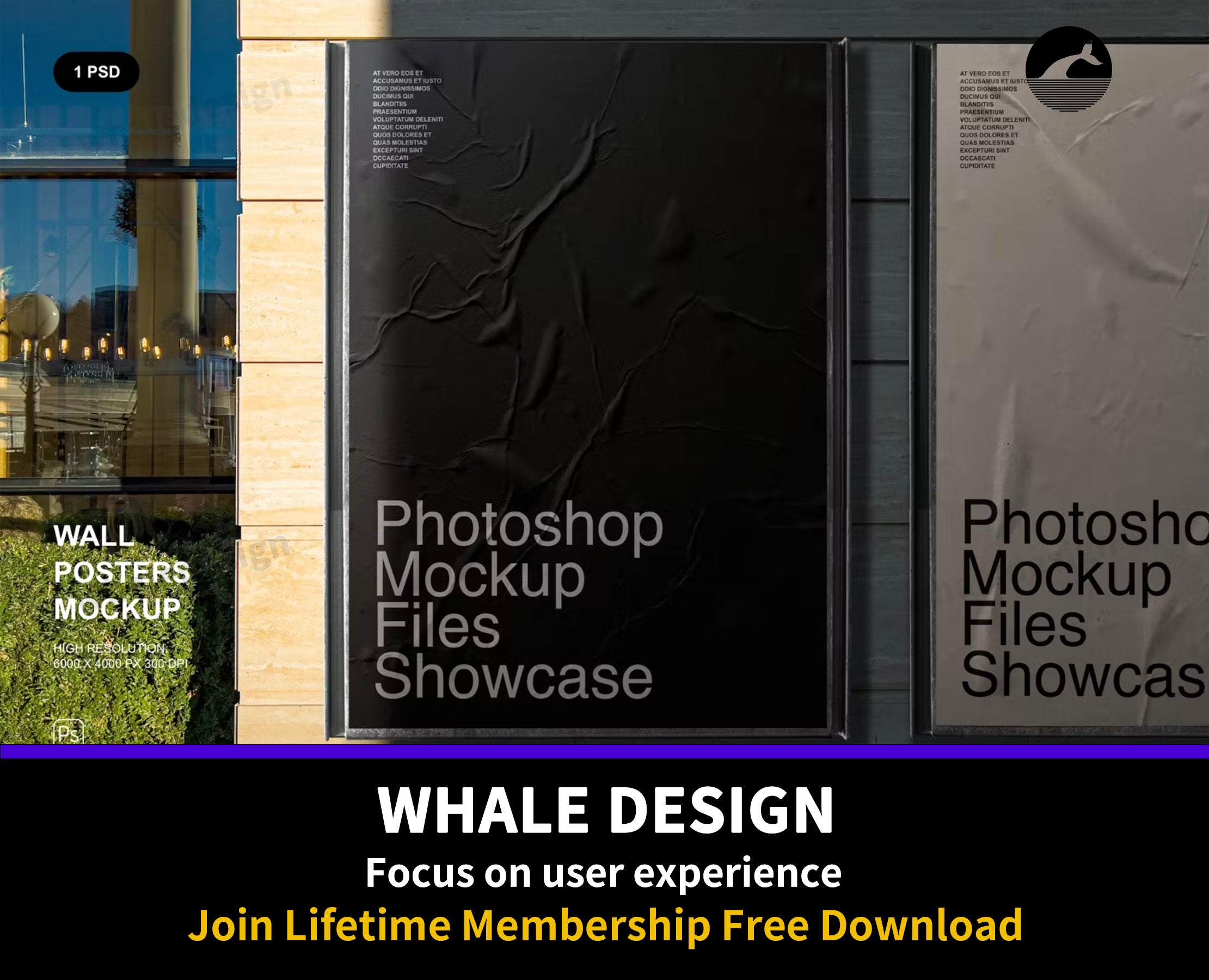 406Wall Posters Mockup - whaledesign