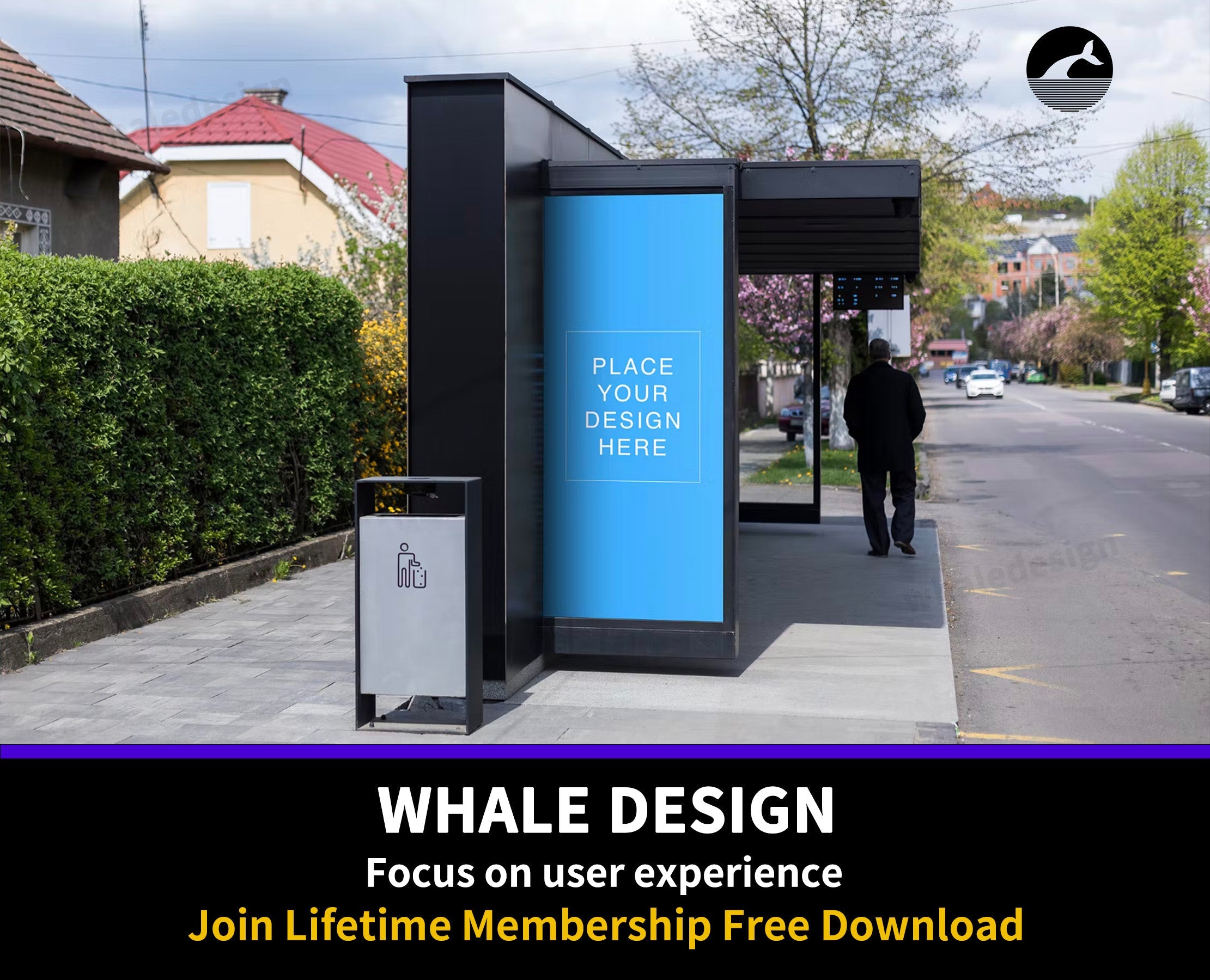 410Bus Stop Display Mockup - whaledesign