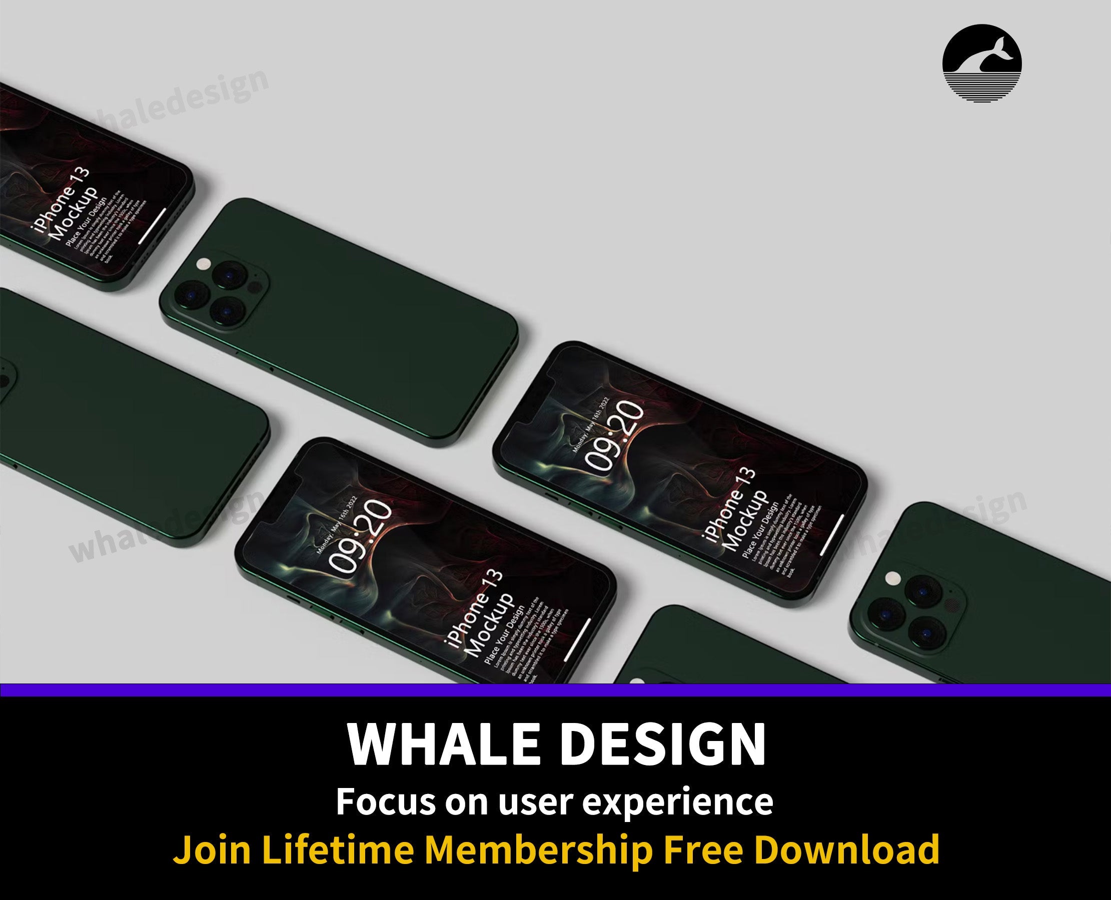 412Smartphone Display Mockup - whaledesign