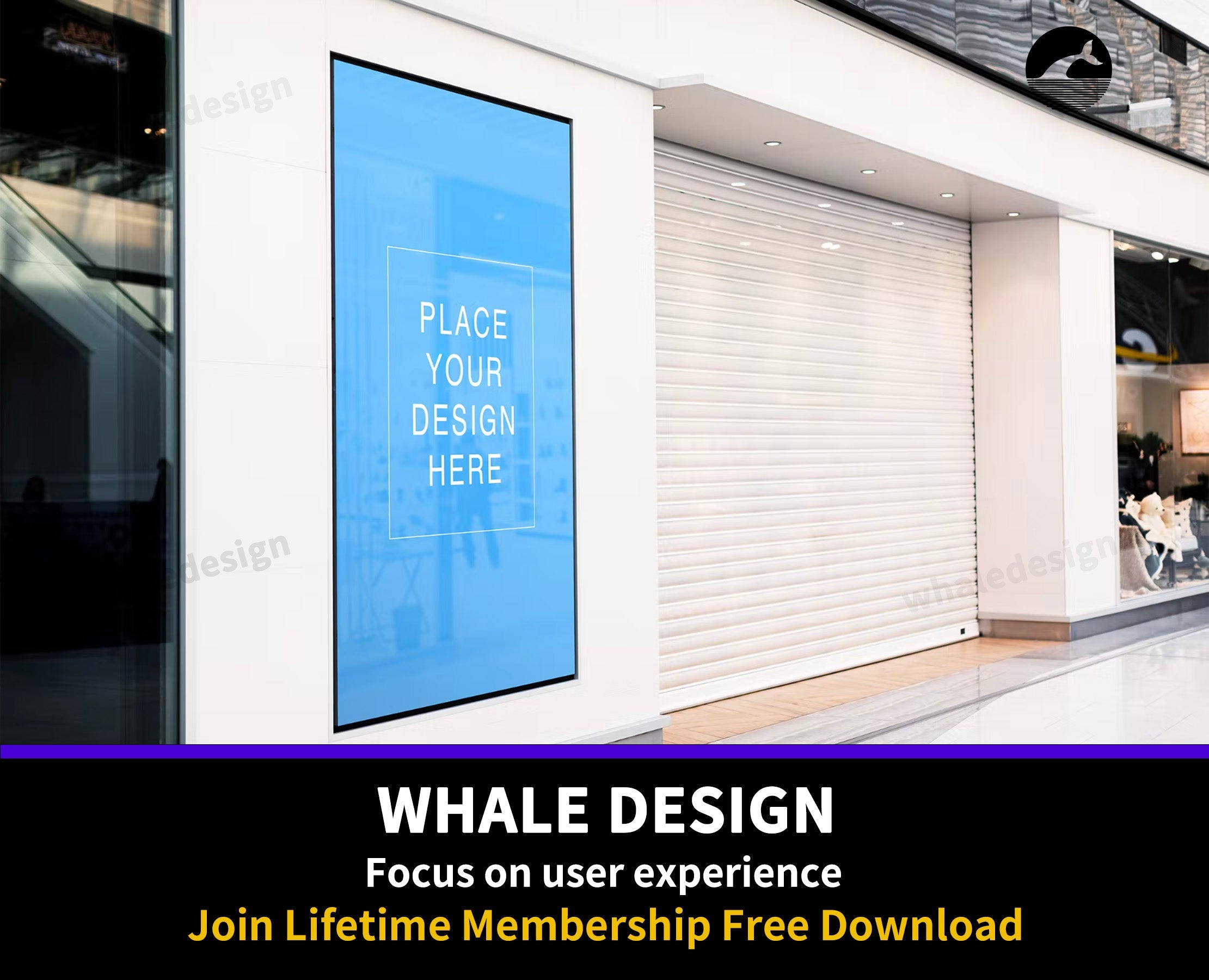 415Closed Shopping Store Screen Banner Mock-Up - whaledesign