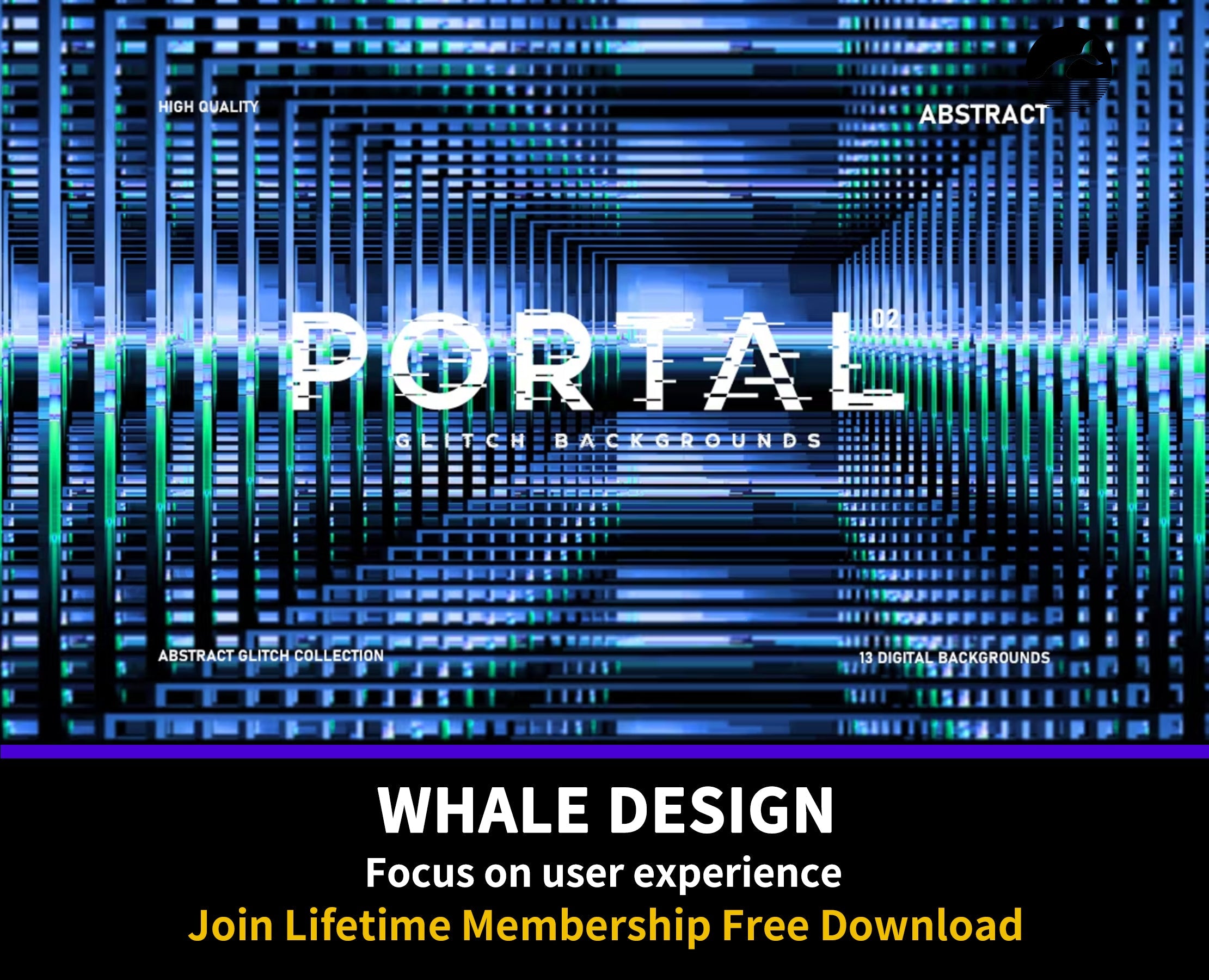 431Abstract Portal Glitch Backgrounds - whaledesign