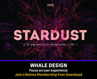 434Stardust | Transparent Particles Backgrounds - whaledesign