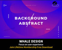 438Blue Abstract fluid wave - whaledesign