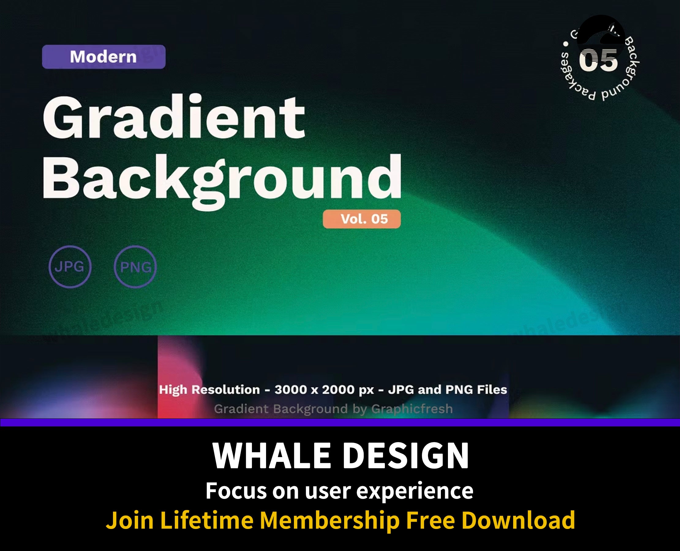 441Modern Gradient Background - whaledesign