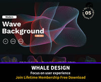 442Modern Wave Background - whaledesign