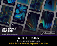 444FBN 6 Backgrounds Poster Abstract 2 - whaledesign