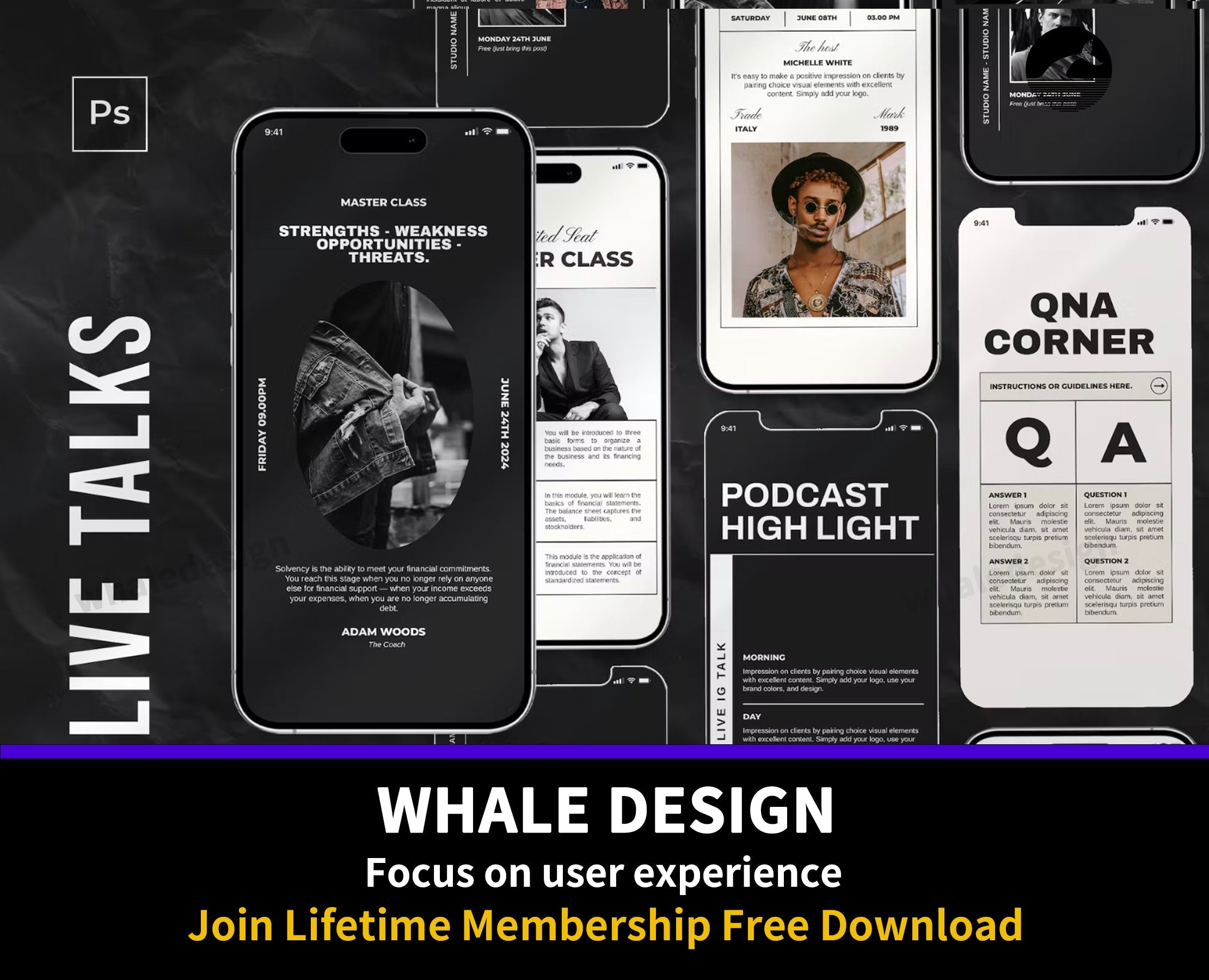 452Live Talks Instagram Stories - whaledesign