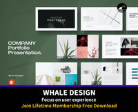 462Minimal Portfolio Presentation Template - whaledesign