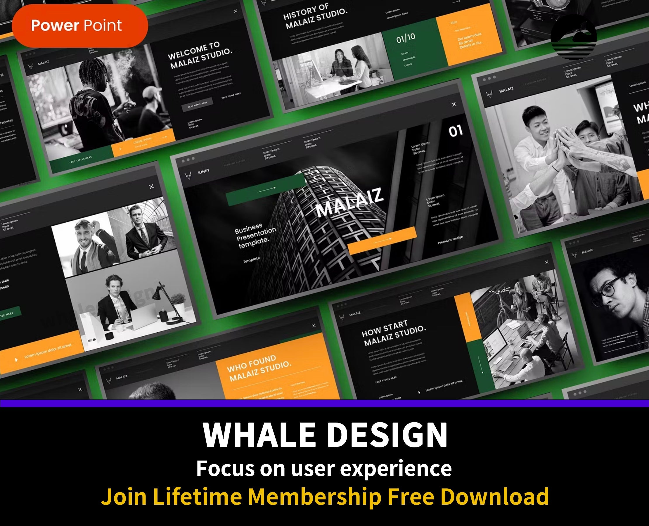 463Business PowerPoint Template - whaledesign