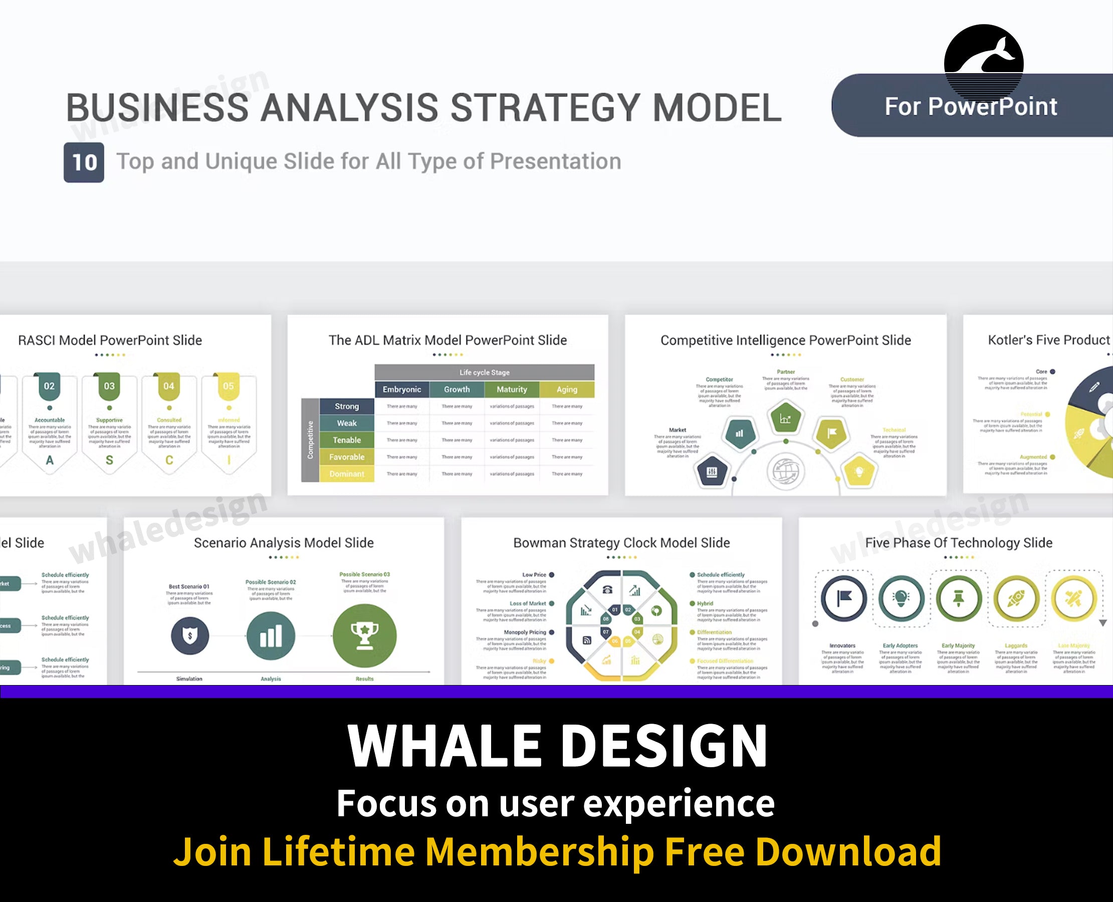 470Business Analysis Strategy Model PowerPoint - whaledesign