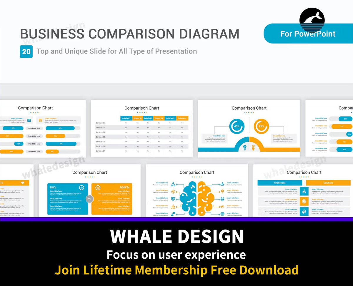 473Business Comparison diagram PowerPoint Template - whaledesign