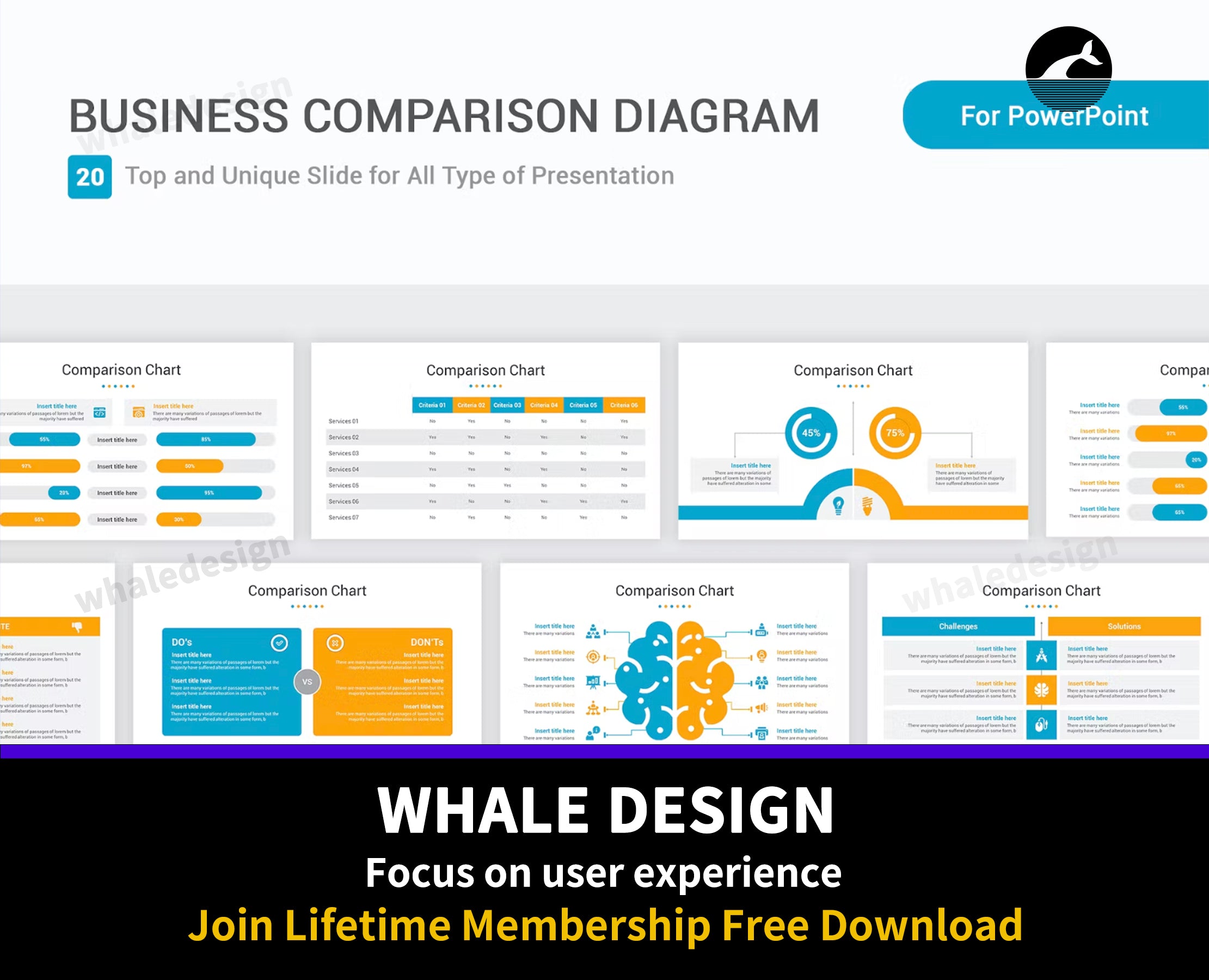 473Business Comparison diagram PowerPoint Template - whaledesign