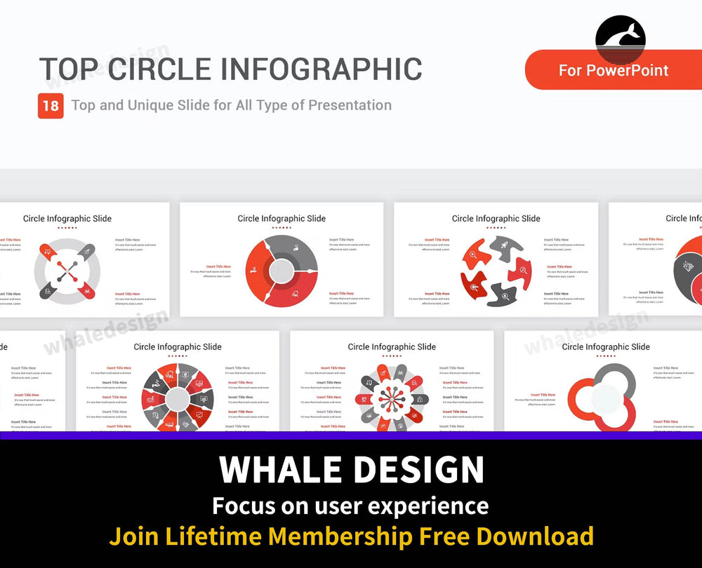 475Top Circle Infographic PowerPoint Template - whaledesign