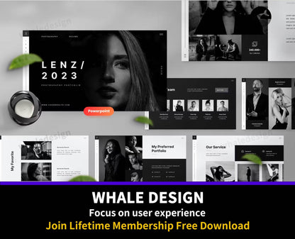 482Photography Portfolio Powerpoint Template - whaledesign