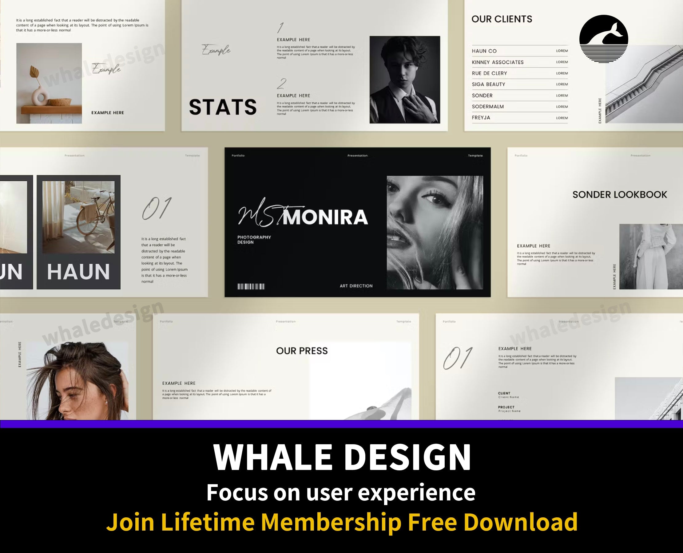 487Portfolio Presentation Template - whaledesign