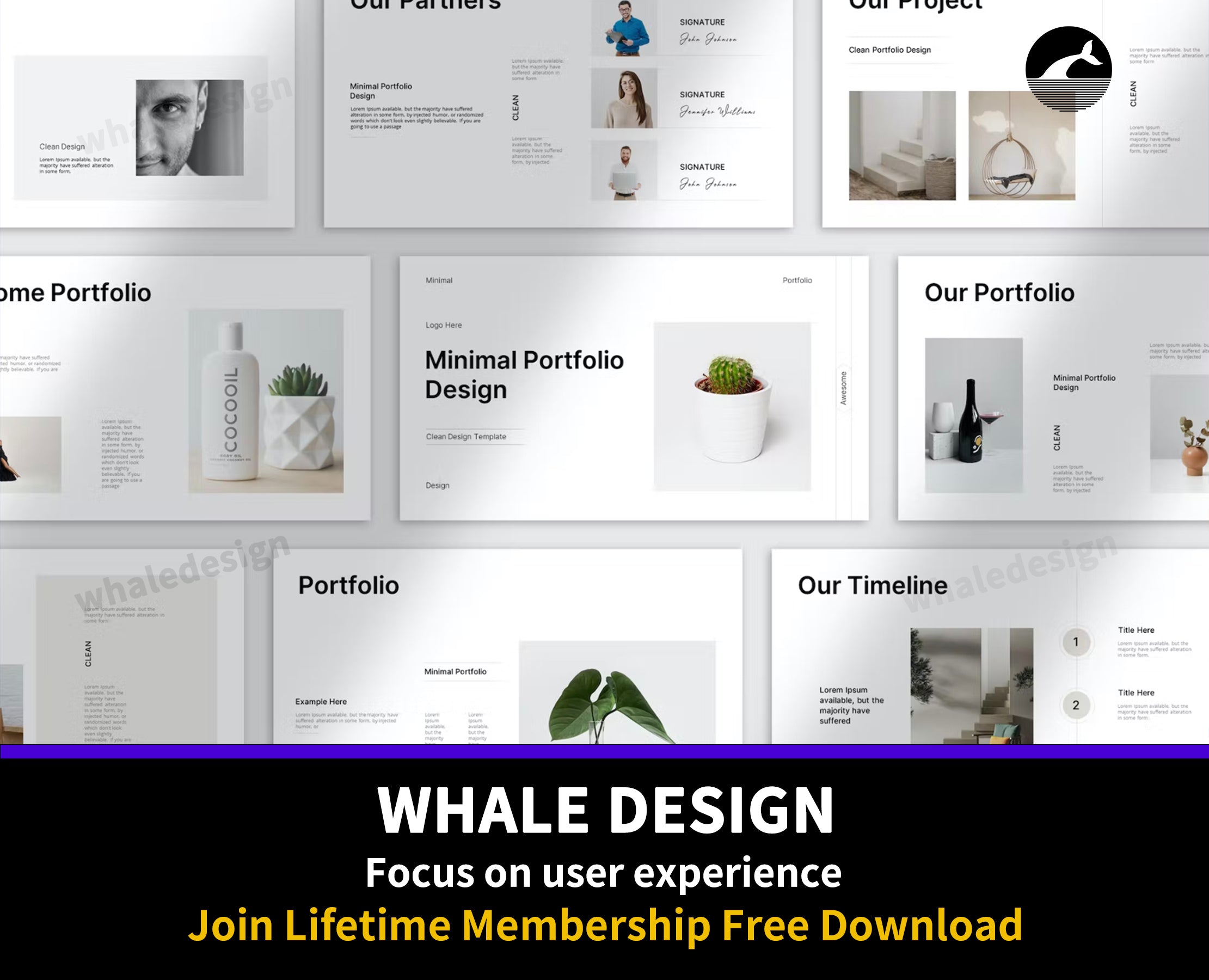 490Portfolio Presentation Template - whaledesign