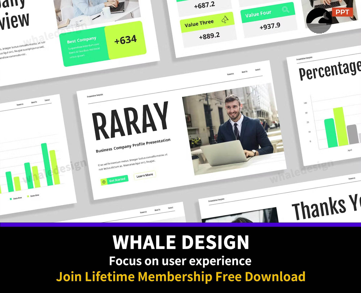 495White Green Lime Company Profile Presentation - whaledesign