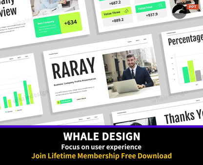 495White Green Lime Company Profile Presentation - whaledesign