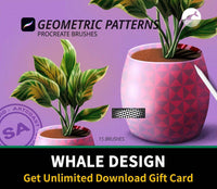 506 Geometric Patterns for Procreate - whaledesign