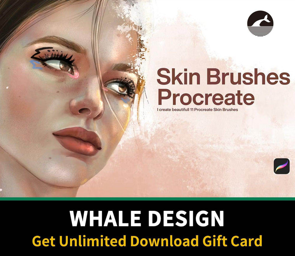519 10 Skin Brushes Procreate - whaledesign