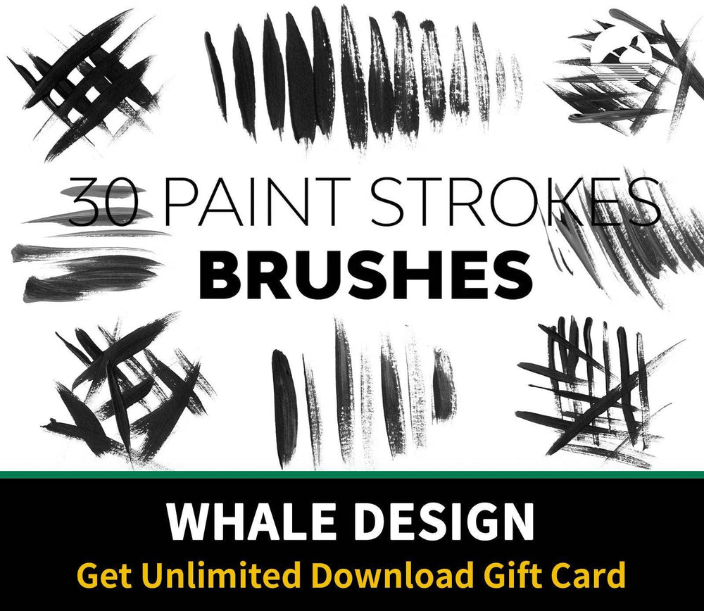 521 Paint Strokes Brushes - whaledesign
