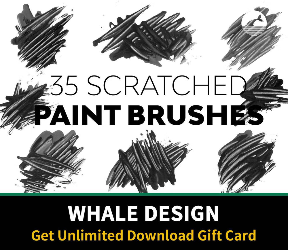 522Scratched Paint Brushes - whaledesign