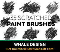 522Scratched Paint Brushes - whaledesign