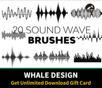 525 Sound Wave Brushes - whaledesign
