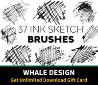 535 Ink Sketch Brushes - whaledesign