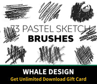 536 Pastel Sketch Brushes - whaledesign