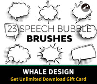 537 Speech Bubble Brushes - whaledesign