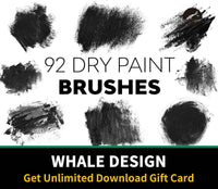 538 Dry Paint Brushes - whaledesign