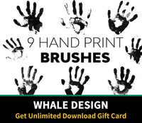 541 Hand Print Brushes - whaledesign