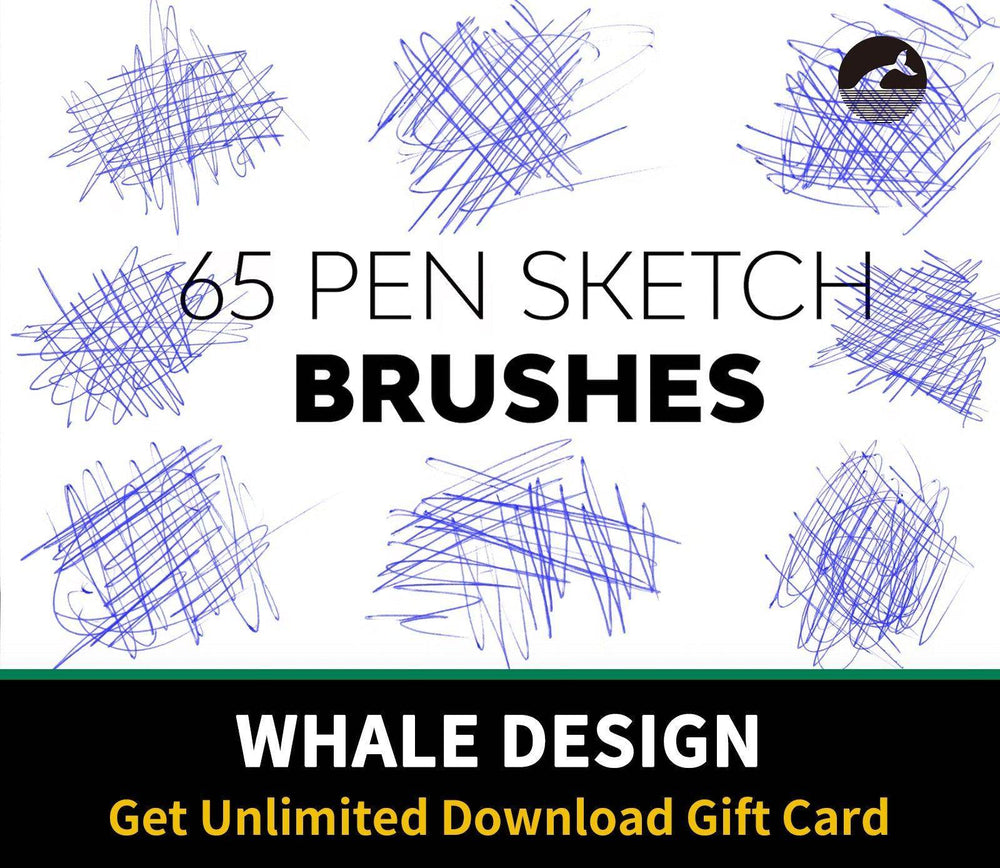 543 Pen Sketch Brushes - whaledesign