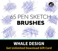 543 Pen Sketch Brushes - whaledesign