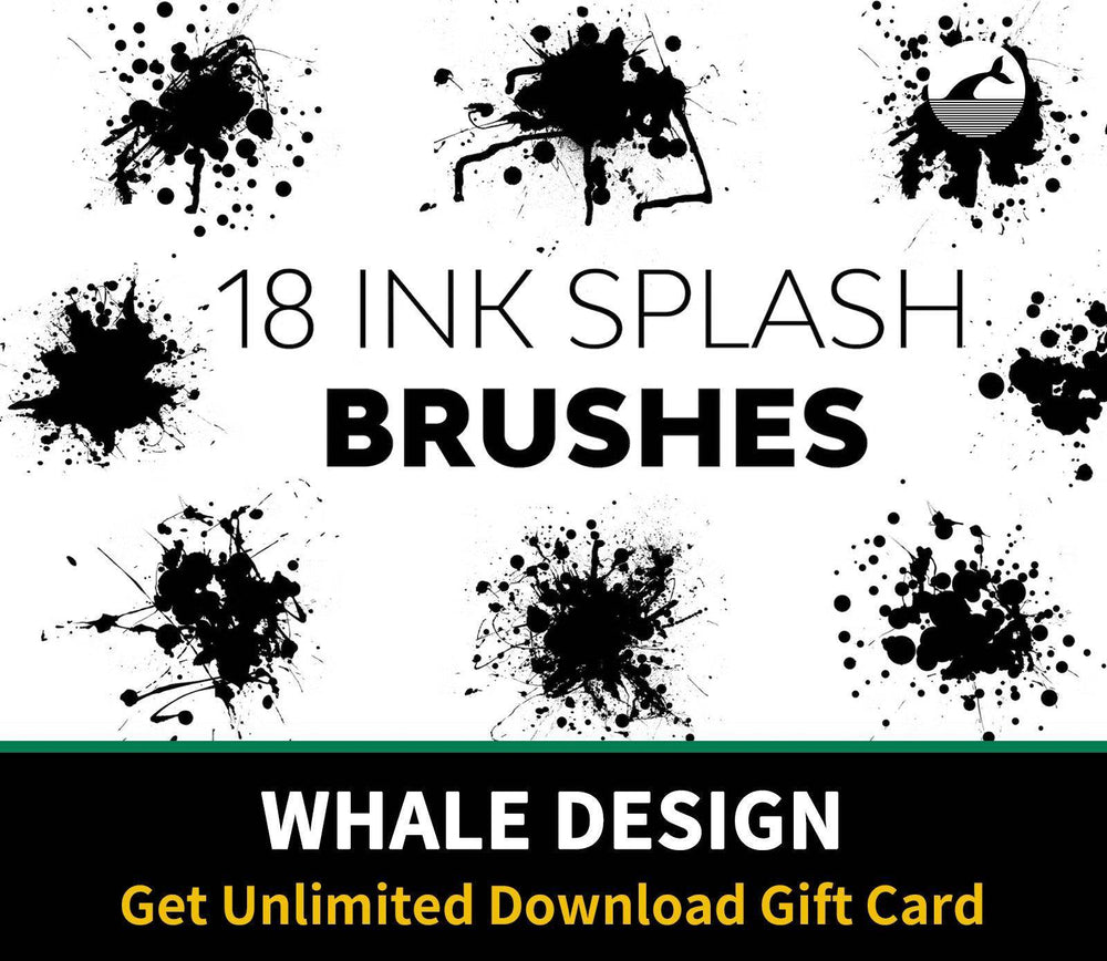 545 Ink Splash Brushes - whaledesign
