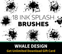 545 Ink Splash Brushes - whaledesign