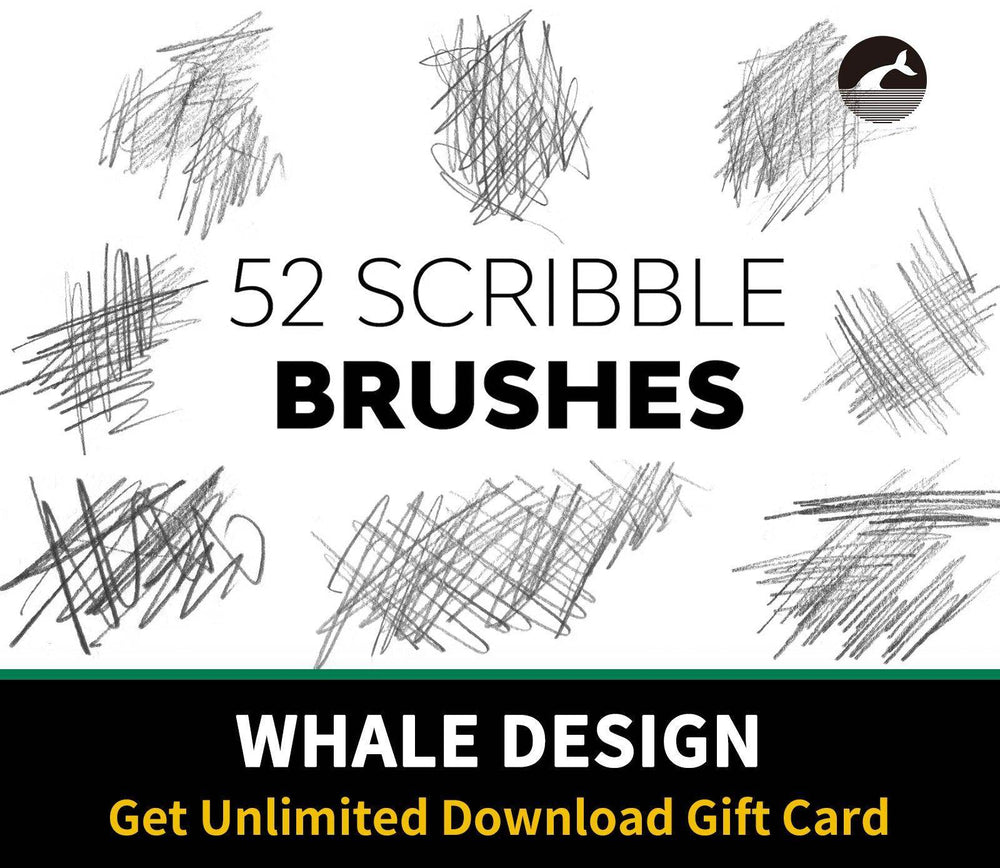 548 Scribble Brushes - whaledesign