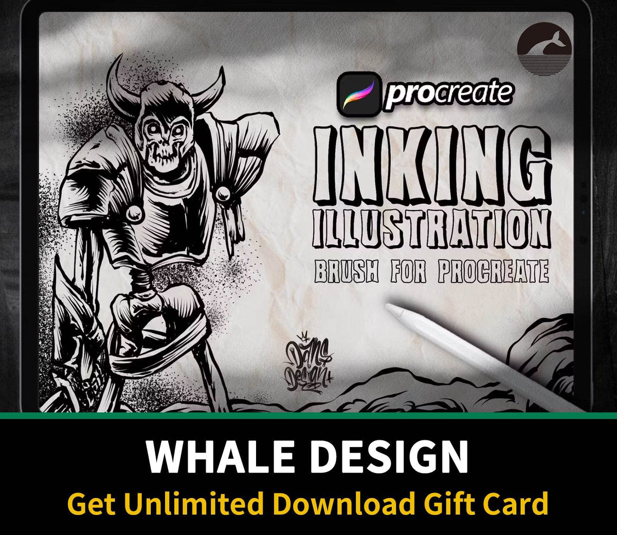 551 design Inking Illustration Brush Procreate - whaledesign