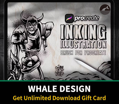 551 design Inking Illustration Brush Procreate - whaledesign
