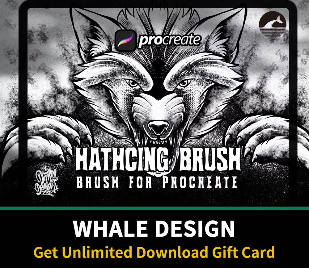 552 design Hatching Brush Procreate3 - whaledesign
