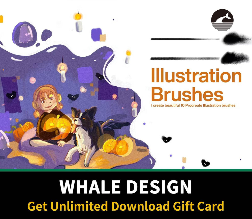 559 10 Illustration Brushes Procreate - whaledesign