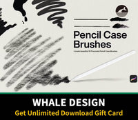 560 10 Pencil Case Brushes Procreate - whaledesign